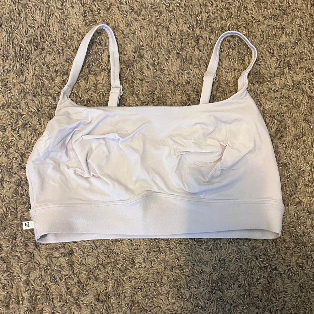 Light Purple Wireless Bralette with Adjustable Straps